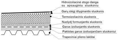 Plokščio stogo schema