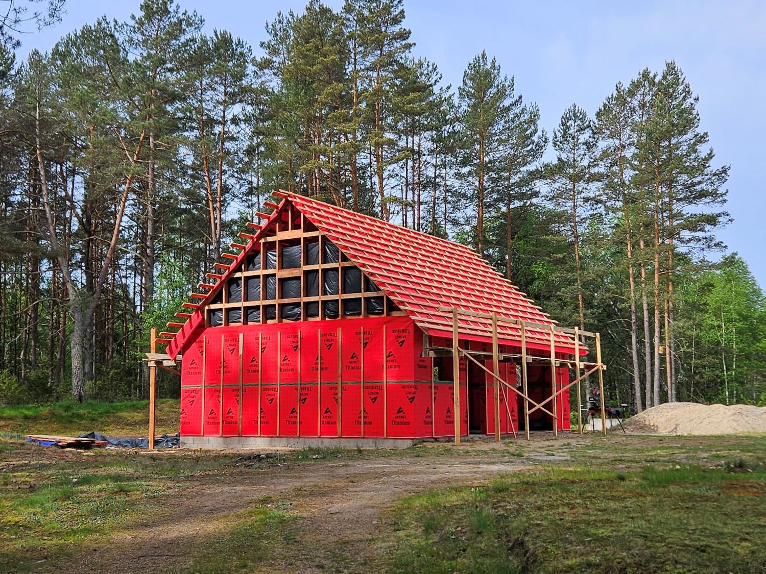 karkasiniu namų sandarinimas