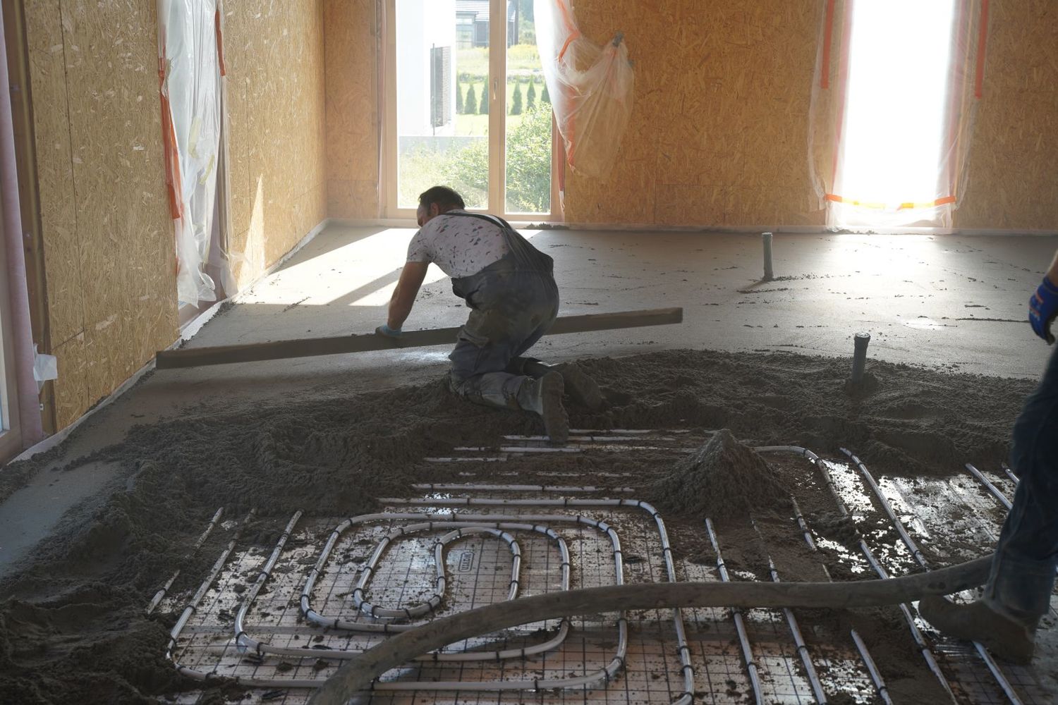 betoninių grindų lyginimas
