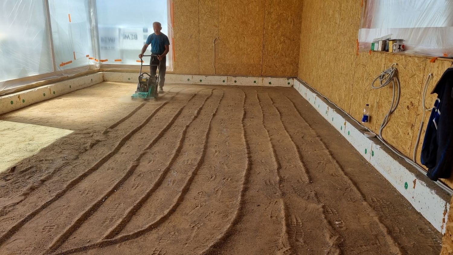 betoninių grindų pagrindo įrengimas